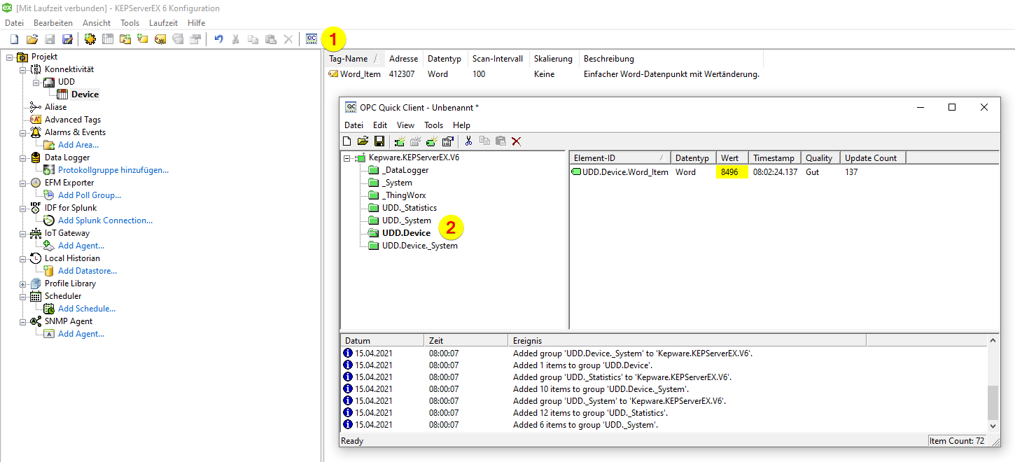 KEPServerEX-Anleitung_TCP Protokoll mit UDD Treiber_Tag anlegen 3